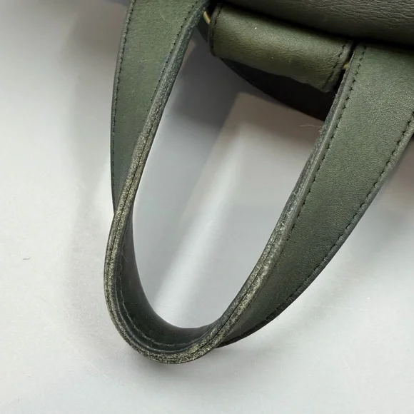 Coach 9943 Vintage Flap Backpack Bottle Green Leather - Picture 3 of 13
